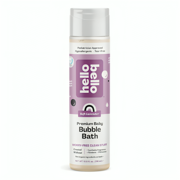 Hello Bello Bubble Bath - Gentle Hypoallergenic Tear-Free Formula for Babies and Kids