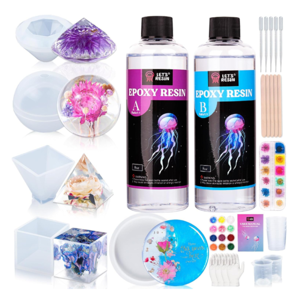 LET'S RESIN Epoxy Resin Kits and Molds Complete Set