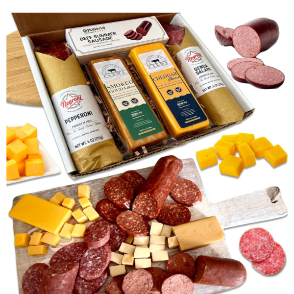 Charcuterie Food Items, Meat and Cheese Gift