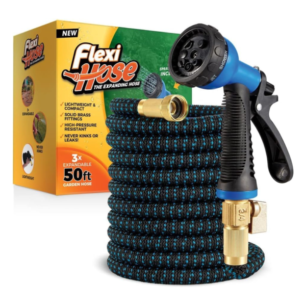 Flexi Hose Expandable Garden Hose with 8 Function Nozzl