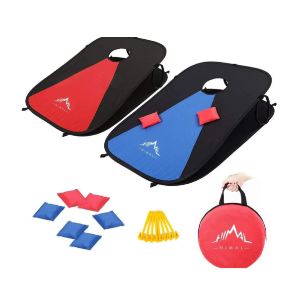Himal Portable Cornhole Board Set with 8 Toss Bags